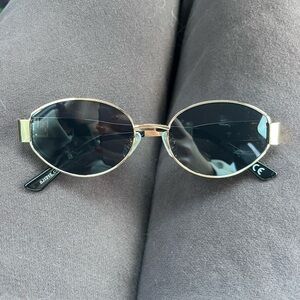 Gold and Black Sunglasses